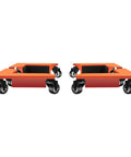 Heavy Duty Furniture Dolly Set Of 4 For Moving Appliances And Heavy Gear With Triangular Steel Frame And Smooth Polyurethane Wheels.