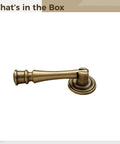 Retro Vintage Brass Cabinet Knob 2.8 Inch Single Hole Dresser Pull In Antique Bronze Finish For Cabinets Doors And Cupboards