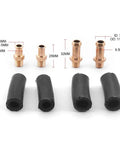 Adjustable Fuel Pressure Regulator Kit For Carburetor Systems With Inline Fuel Pump 1 To 5 Psi Regulator Includes 0 To 15 Psi Gauge And Zinc Block Street Ready Easy Install brass hose fittings with black rubber sleeves, 6mm and 7mm ID