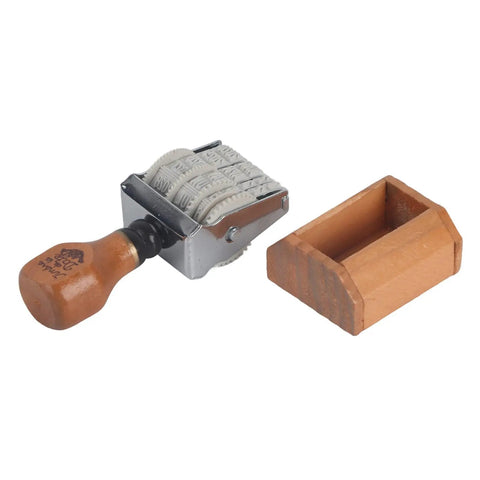Sweet Diy Date Roller Stamper Sets Day Month Year Marks With Quick Library Book Seal And Craft Egg Stamper Featuring Solid Wood Handle