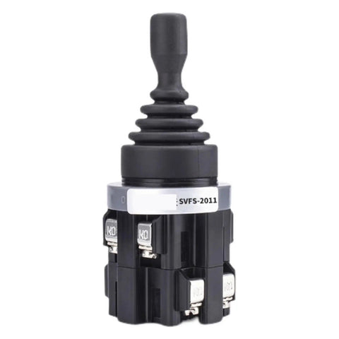 Heavy Duty Rod End Joint Bearing Kit With Monolever Toggle Switch Two Way Four Way Self Locking Latching Reset Momentary Switch 22mm And 30mm Size Master Joystick Rocker SVFS-201 Compatible, black joystick switch