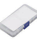 Stainless Steel External Retaining Ring Set 200 Pieces, Ten Sizes, in clear plastic storage box with blue clasp
