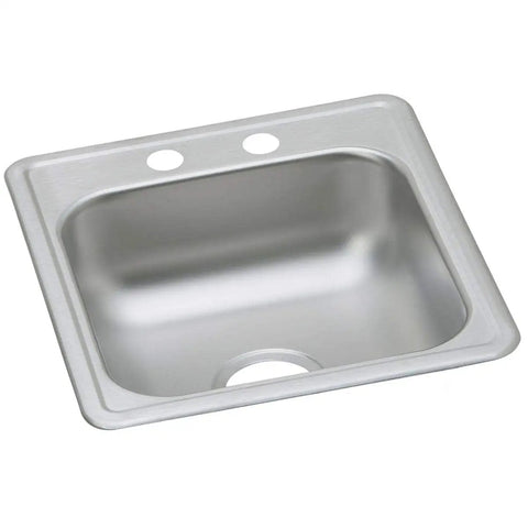 Single Bowl Top Mount Stainless Steel Bar Sink 17 By 19 Inch Deep Six Three Sixteenths Inch ADA Compliant 300 Series Steel