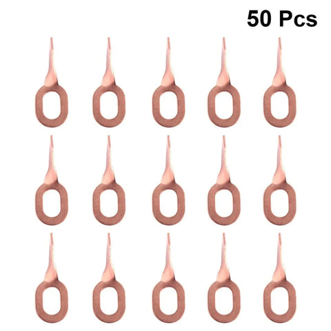 Sheet Metal Repair Kit For Auto Body Aluminum Welding Wire And Plates, 50 Piece Set For Bumper And Panel Repairs, Ergonomic Tools With Smooth Edges For Collision Repair And DIY Car Body Work, 50 pcs copper plates