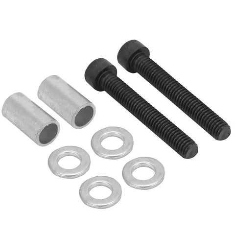 Rock Solid Aluminum Alloy Brake Boosters With Mounting Screws For V Brake Mountain Bikes Heavy Duty Premium Grade Brake Hardware Upgrades No Sweat Quick Install Black Finish screws and washers set