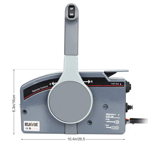 Side Mount Outboard Remote Control Box For Yamaha Boats Easy Push Open Throttle And Forward Reverse Shifting With 10 Pin Cable And 16.7 Ft Harness Replacement OEM 703 48205