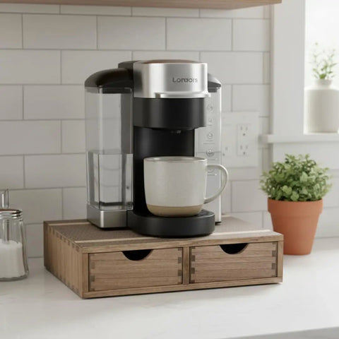 Coffee Pods Storage Drawer Organizer For Capsules Multi Function Desk And Kitchen Organizer For K Cups And Pods Wooden Box Chest