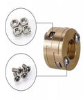 Upgrade Your 3D Printing Vibe With This Sweet Oldham Coupling For Ender3 And Voron Z Axles Smooth T8 Fit Reduces Vibration Locks Down Securely brass Oldham coupling with screws and nuts for 3D printer Z axis
