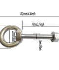 Heavy Duty M10 Shoulder Eyebolt Set Two Pack With Nuts And Washer, Stainless Steel Lifting Ring Eyebolt For Hoisting And Securing Loads