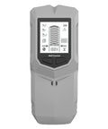 Stud Detectorstud Finder Depth Recognition LCD Display Audio Alarm with gray plastic casing and display screen for locating studs.