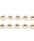 Baxnore 10pcs silver-coated indexable carbide inserts for lathe turning, central mounting hole