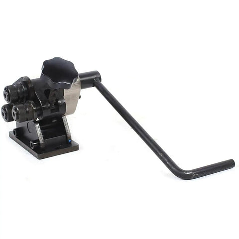Beast Mode Manual Roll Bending Machine Tool Featuring Adjustable Gap Ring Roller Setup For No Sweat Pipe Shaping And Rock Solid Metal Bar Working Precision