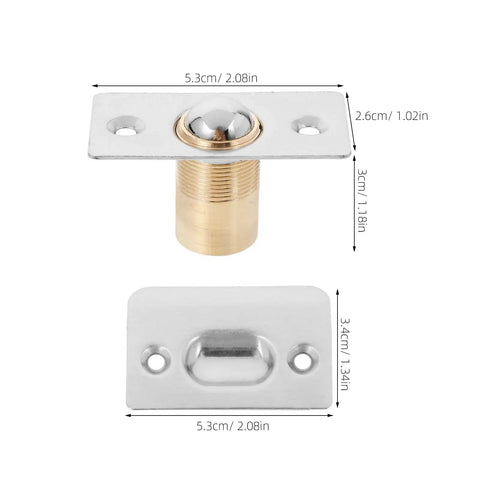 8 Sets Spring Ball Catches With Adjustable Door Latches For Cabinets And Gates, Hidden Retractable Elastic Clamping Mechanism