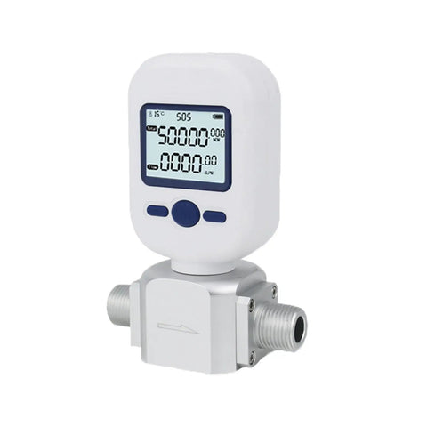 Digital Air Flow Meter One Quarter Inch NPT 0 To 20 Liters Per Minute And 0 To 250 Liters Per Minute Gas Mass Flow Meter With LCD Display