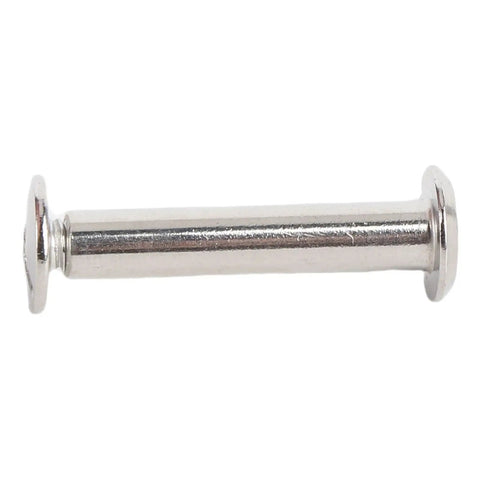 Single rivet from 30 Sets M4 Stainless Steel Rivets And Screws Kit Pro Grade Fasteners For Leather Binding And Decorative Projects