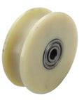 Pro Series Heavy Duty U V Groove Wheel For Sliding Gate Casters Smooth As Butter Nylon Mute Pulley side view of nylon wheel