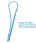 Blue Flexible Drawstring Threader Tool 23 Inch Easy Threading Replacement, smooth plastic with text 'high quality' beside it.
