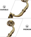 Two Pack Retro Drop Pendant Drawer Pulls Cabinet Handles Antique Style With Vintage Vibe Knobs And 9.6cm Hole Spacing Close-up
