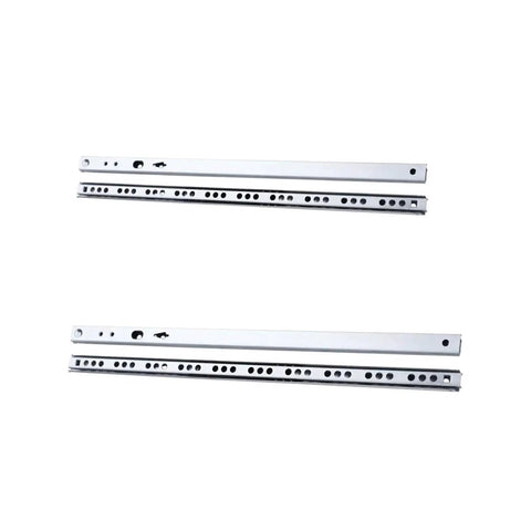 Full Extension Drawer Slides For Cabinets And Furniture, 214mm Metal Steel Rails, Two Section Guide Glides