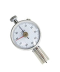 Hardness Tester With Single Or Dual Needle, Shore A C D Durometer, Portable Gauge For Vulcanized Rubber, Silicone, Tire, Plastic, Quick One Second Read, Accurate Multi Point Measurement, front dial view