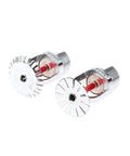 Single 68 Degree Pendent Fire Sprinkler Head 1/2 Inch Dn15 Hella Reliable Extinguishing System shiny chrome finish with red indicator