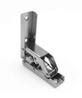 Top Shelf 90 To 180 Degree Folding Hinge Crafted From Robust Cold Rolled Steel For Cabinet Doors And Closet Corners Featuring Reinforced Bracing.
