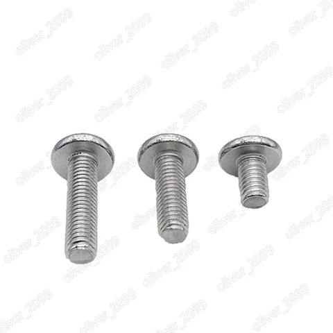 Top Shelf 304 Stainless Steel Furniture Connector Bolts Hex Flat Head Allen Screws 5/16 Inch Thread 2 1/2 Inch Length 200 Pack For No Sweat Cabinet Shop Build, three varying sizes see from front
