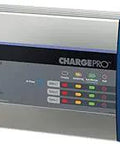 Three Bank Marine Onboard Battery Charger 15A 12V with 120V input, IP67 waterproof housing, multiple cables connected