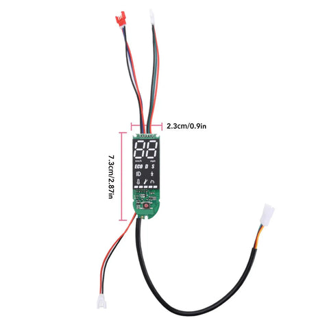 Electric Scooter Dashboard PCB With Bluetooth Premium Replacement Part For 8.5 To 10 Inch Scooters with wires and connectors