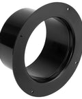 4 Inch Duct Connector Flange For Ductwork And Dryer Vents, ABS Plastic Hose Adapter For Dust Collection, Heating, Cooling And Ventilation System, Strong, Durable, Easy Secure Fit, Black visible