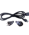 8 Foot Heavy Duty 18 AWG SJO 3 Wire Power Tool Cord 125V NEMA 5 15P Quick Lock Plug Rubber Jute Insulated UL CUL Listed Replacement