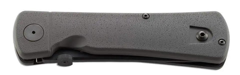 Closed Hissatsu EDC Folding Knife With Assisted Opening For Everyday Carry Osoraku Modified Tanto Blade, black nylon handle