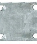 Heavy Duty Mending Plate Pack 1 X 4 Inch Steel Connector For Wood Posts And Beams Rock Solid Deck Fence Framing Hardware showing side view.