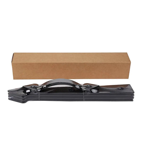Decorative Magnetic Garage Door Hardware Kit With Faux Hinges And Classic Handles In Black Finish beside box packaging