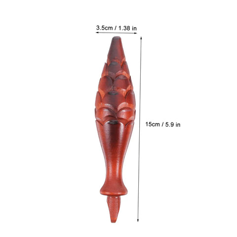Two Piece Vintage Old School Cuckoo Clock Pendulum Hammer Replacement Decorative Wooden Clock Part For Clocks, 15cm, brown wood