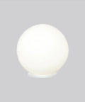 Rondo Round Table Lamp With Glass Ball Shade For Living Room Bedroom Dorm Or Office 60W 8 Inch White Frosted Opal Globe Light
