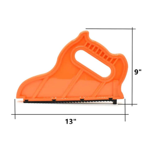 Power Hands Push Stick For Woodworking Beefed Up Durable Thick Plastic Design Safer High Reach Push Block dimensions visible