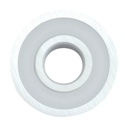 Top view of Full Ceramic 608 Bearing 8x22x7mm with Double Rubber Seals for longboards, inline skates, and RC cars.