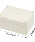 IP65 Waterproof ABS Junction Box Dustproof Electrical Enclosure Gray 3.9 By 2.7 By 2 Inches For Outdoor And Indoor Projects