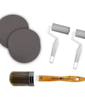 All in One Paint Tool Trio With Syntec Brush, Roller, And Applicator For Smooth Finish And Fast Coverage, Synthetic Fibers