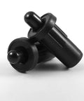 Heavy Duty 20 Pack Black Plastic Spring Loaded Repair Pins For Plantation Shutters And Cabinet Doors Rust Proof Damper Replacement Furniture Hardware, close-up view.