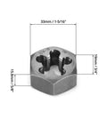 Five Eighths By Eighteen UNF Hex Die For Thread Repair In Carbon Steel Built Tough Durable Tap Die Extraction Tool For Rethreading