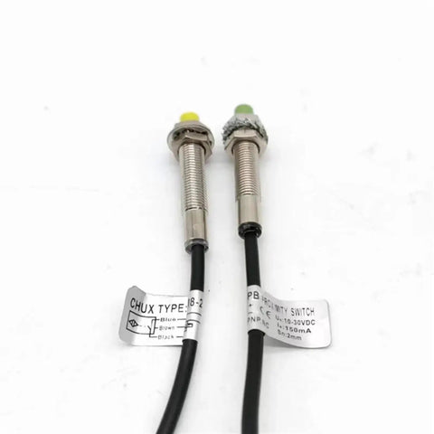 Inductive Proximity Sensor Switch For M8 2mm Range PNP NPN 5V 24V DC Auto Motion Sensor For Air Cylinders IM8 2 DPA DPB Cylinder Type NO NC Plug And Play High Sensitivity Durable Housing Easy Install, M8 threaded metal body with cable