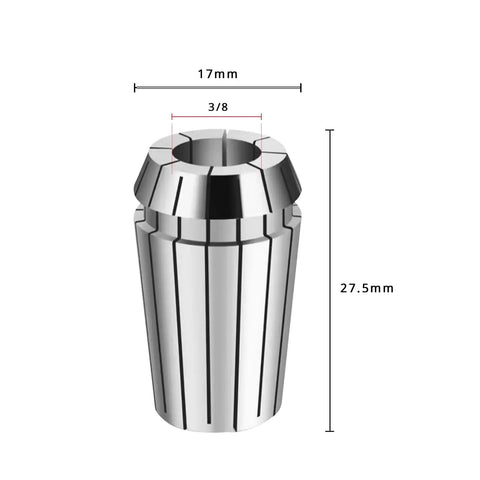 ER16 Spring Collet Set 1 Eighth Inch 1 Quarter Inch 5 Sixteenths Inch 3 Eighths Inch Beefy Grip High Precision For CNC Milling Engraving