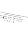 Universal Dual Carb Linkage Kit For Synchronized Throttle Connects Two Carbs For Unified Butterfly Action Plug And Play Fit For A Wide Range Of Carbureted Engines Smooth Responsive Throttle Great For Street And Performance Builds, metal linkage rods and hardware