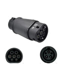 Type One To Type Two EV Charging Adapter Plug Connector with 7 pins for SAE J1772 to IEC conversion, handles up to 32 amps.