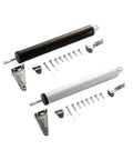 Built To Last Aluminum Alloy Automatic Door Closer With Adjustable Buffer Force For Up To 35 Kg Doors in black and white