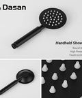 Outdoor Shower Fixture Set With 3 Function Matte Black Faucet 8 Inch Rainfall Shower Head Handheld Sprayer Spout And SUS 304 Stainless Steel Build For Durable Pro Grade Style Bathroom Shower Upgrade handheld sprayer
