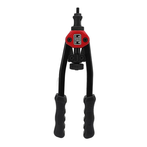 Cool 13 Inch Rivet Nut Tool Set With Hand Riveter Kit M3 M4 M5 M6 M10 Mandrels Screws Wrench Storage Case For Auto And Metal Jobs, red and black hand riveter