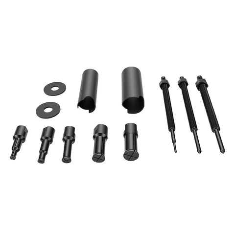 Heavy Duty Internal Bearing Extractor Puller Kit Built For Real Mechanics Needing To Remove Stuck Bearings From Blind Holes In Cars Flywheels Or Bike Hubs Using 23 Millimeter Clamps Made Of Durable Chrome Vanadium Steel Where You Gotta Get Work Done Fast, black bearing puller parts